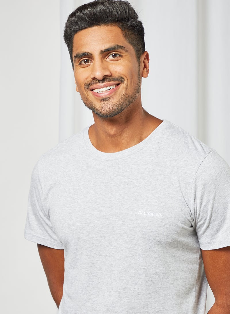 DEDICATED - Logo Print T-Shirt Grey - Image 1