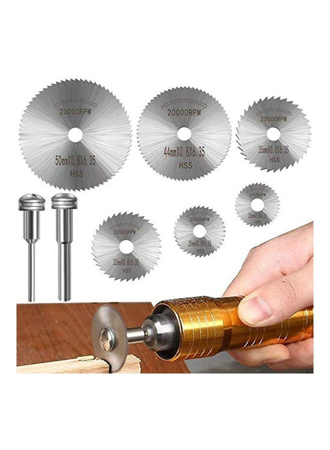Generic - 6-Piece Stainless Steel Saw Blades with 2 Sharp Silver - Image 1