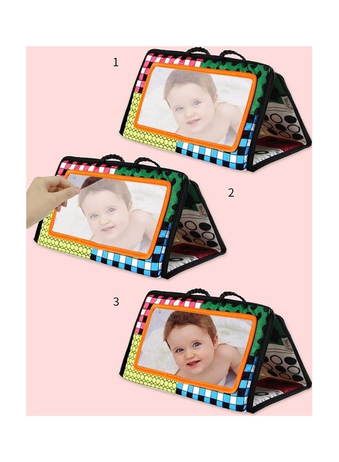 XiuWoo Tummy Time Floor Mirror With Crinkle Cloth Book  - Image 4