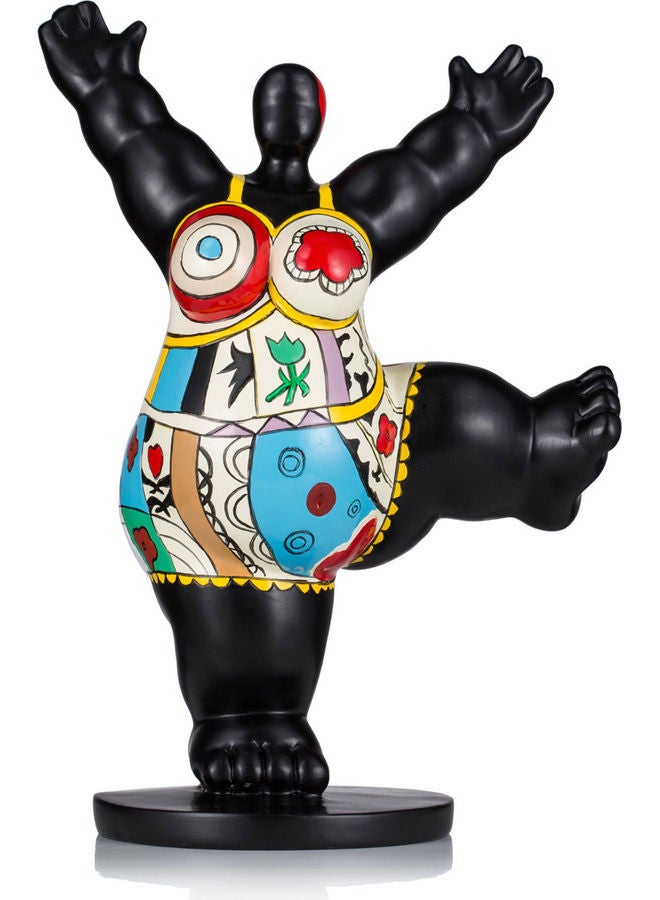 TOOARTS Gym Fat Woman Fiberglass Sculpture Multicolour - Image 1