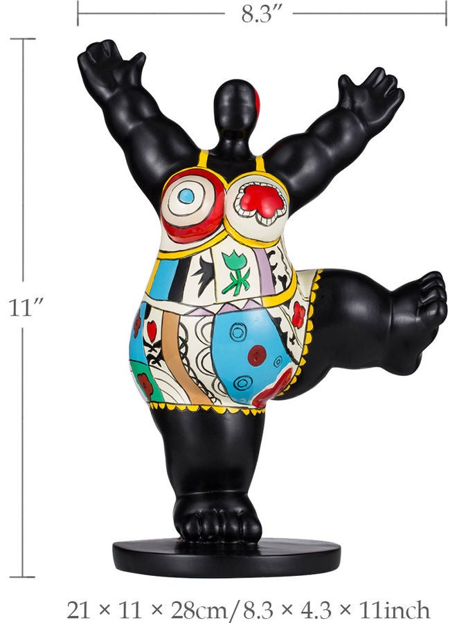 TOOARTS Gym Fat Woman Fiberglass Sculpture Multicolour - Image 5