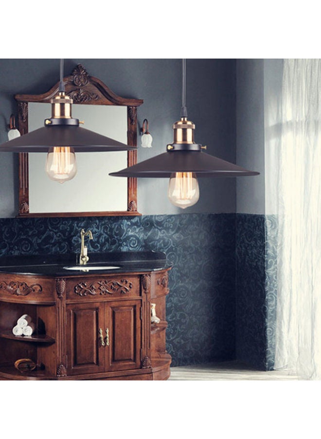 American Style Retro Ceiling Lamp Black/Gold 13x10x23cm  - Image 2