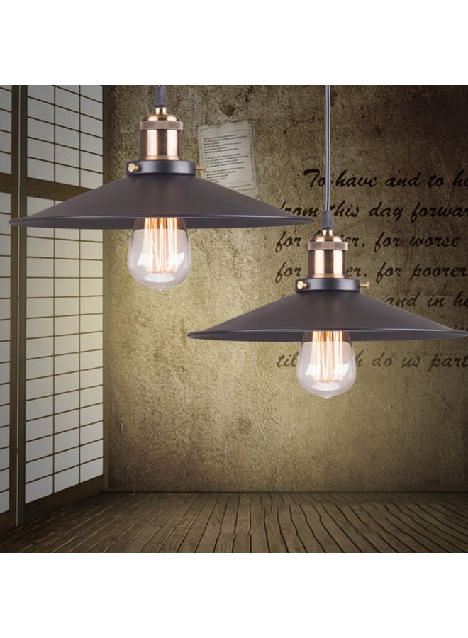 American Style Retro Ceiling Lamp Black/Gold 13x10x23cm  - Image 3