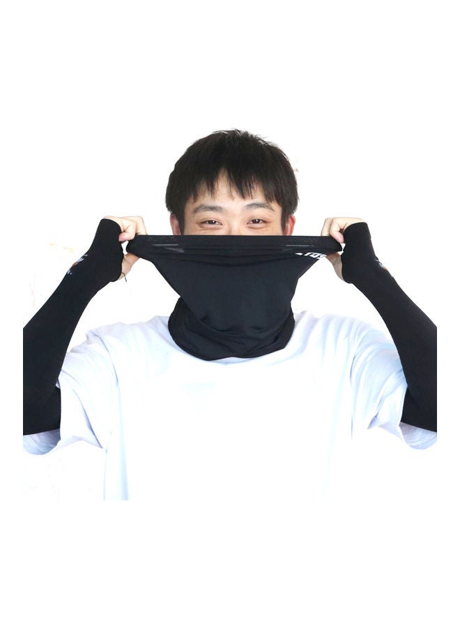 قناع وجه أسود خفيف الوزن للحماية من الشمس - Image 2