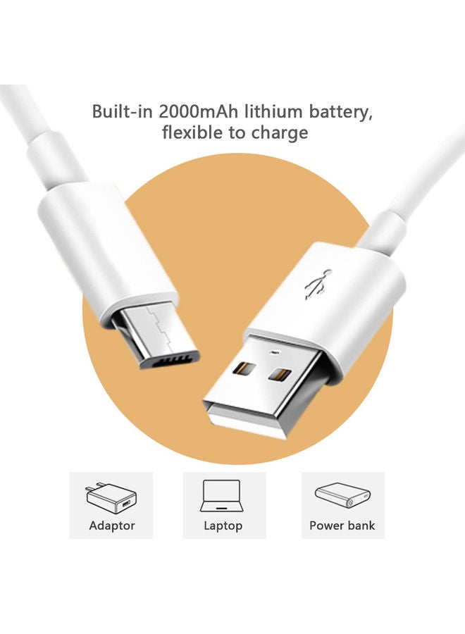 شريط إضاءة LED قابل للشحن مع جهاز تحكم عن بعد قابل للتعتيم مع مصباح يدوي لاسلكي أبيض - Image 3