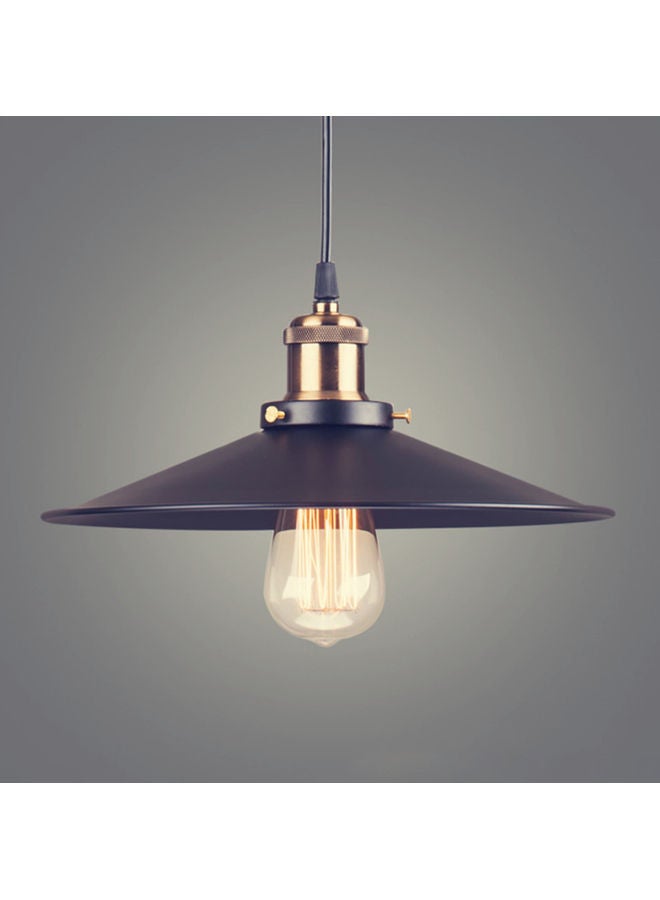 مصباح للسقف والمطعم بنمط كلاسيكيّ وتصميم أمريكيّ أسود/ ذهبي/ شفاف 25x15x25سم - Image 3