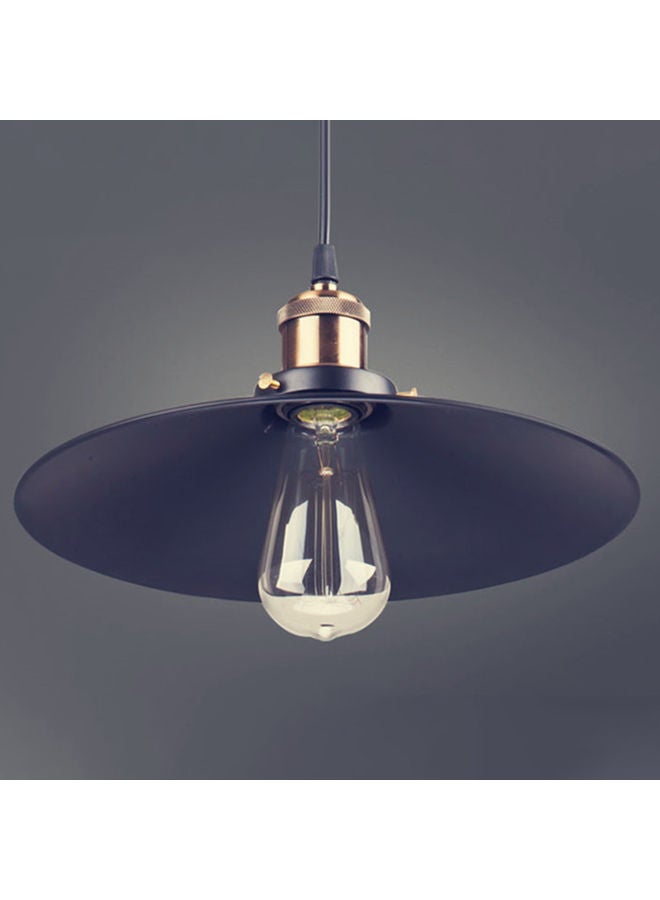 مصباح للسقف والمطعم بنمط كلاسيكيّ وتصميم أمريكيّ أسود/ ذهبي/ شفاف 25x15x25سم - Image 5