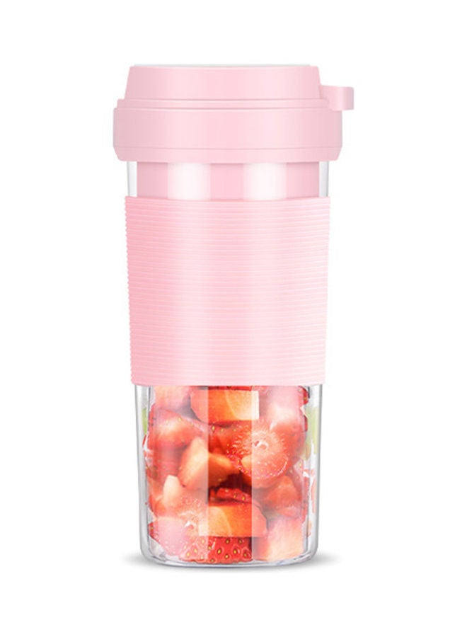 خلاط محمول على شكل كوب وعصارة فاكهة وردي - Image 1