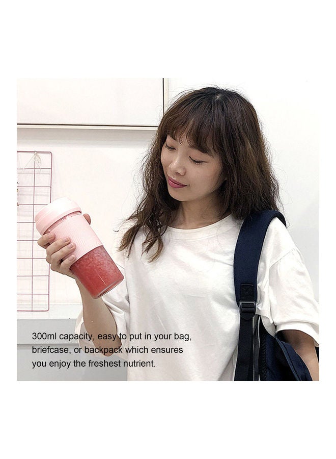 خلاط محمول على شكل كوب وعصارة فاكهة وردي - Image 5