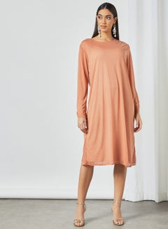 SIVVI for HANIYA Ruched Sleeve Detail Dress Pink  - Image 3