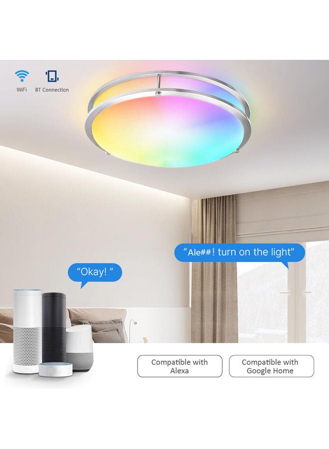 Voice Control Dimmable Smart Ceiling Light Multicolour - Image 2