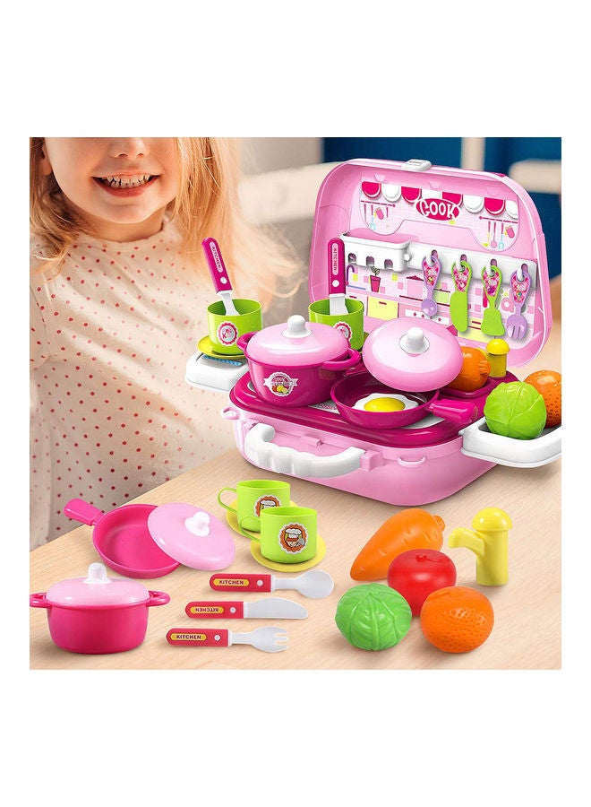 27-Piece Cooking Tableware with Suitcase Kids Toy - Image 2