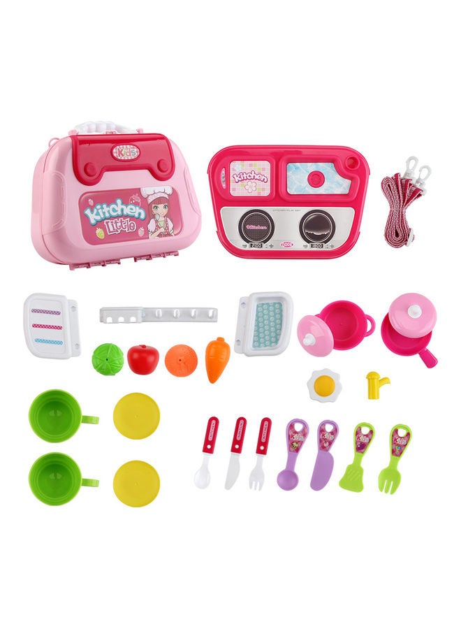 27-Piece Cooking Tableware with Suitcase Kids Toy - Image 1