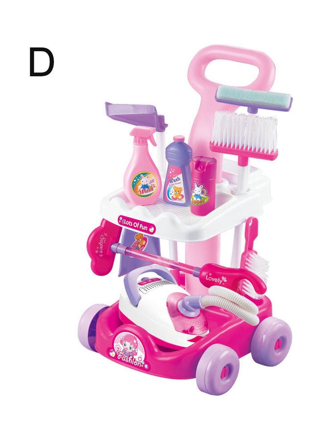 لعبة تظاهرية على شكل مكنسة كهربائية للأطفال لمحاكاة الأعمال المنزلية