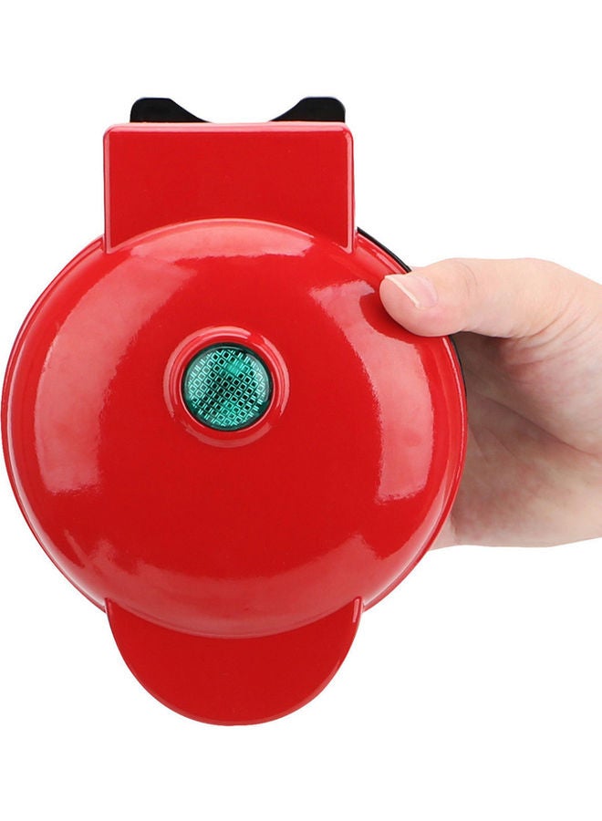 Generic Mini Waffle Maker Machine Red 18X9.3X14.50cm  - Image 1