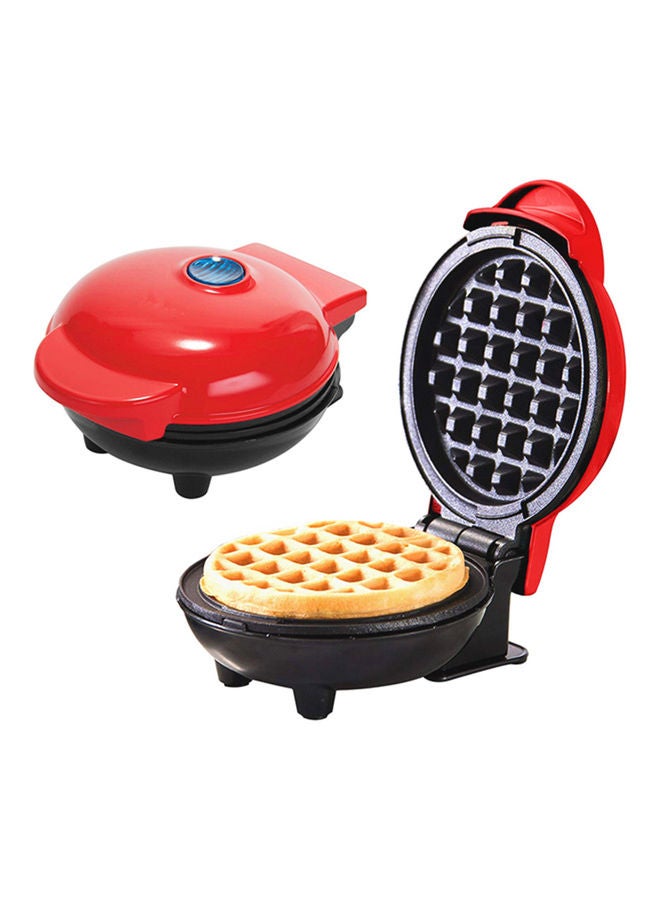 Generic Mini Waffle Maker Machine Red 18X9.3X14.50cm  - Image 2