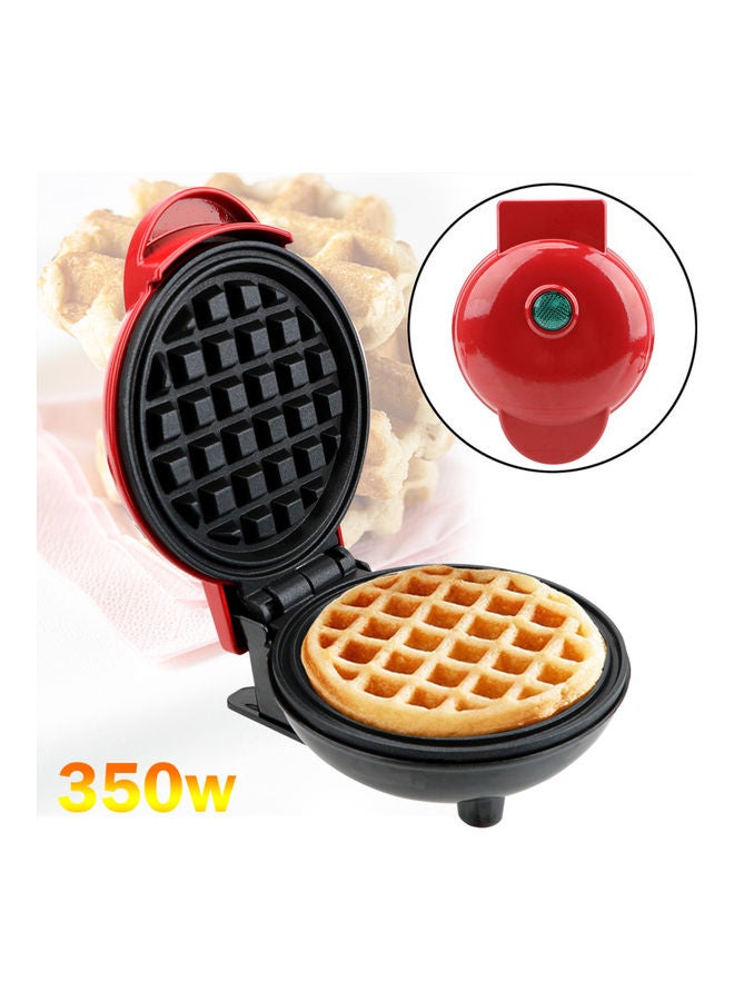 Generic Mini Waffle Maker Machine Red 18X9.3X14.50cm  - Image 4