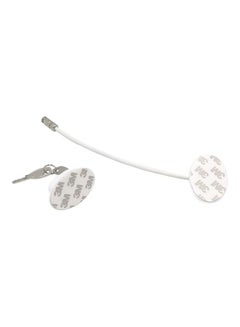 XiuWoo 2-Piece Refrigerator Door Lock With 4 Keys White  - Image 3