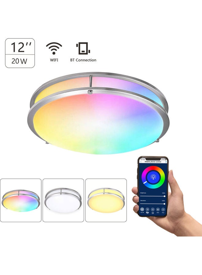 Voice Control Dimmable Smart Ceiling Light Multicolour - Image 1