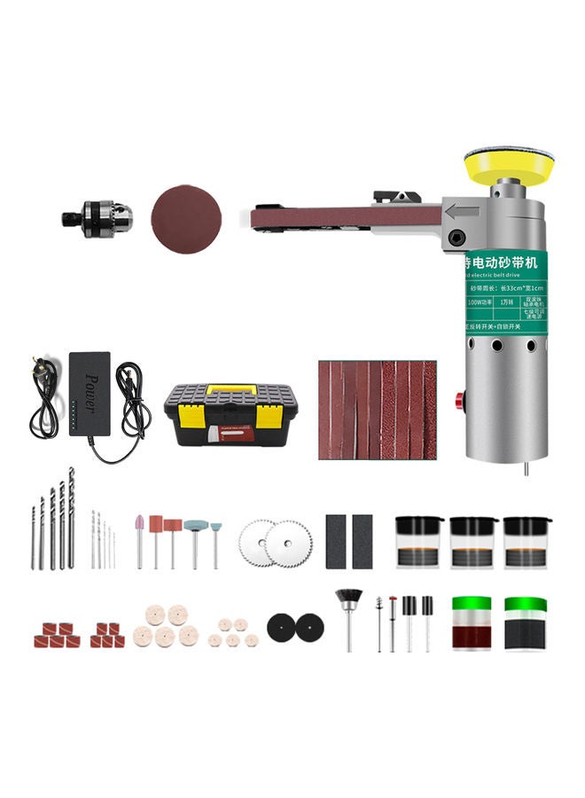 100W Mini Electric Metal Shell Belt Sander Kit Multicolour  - Image 1