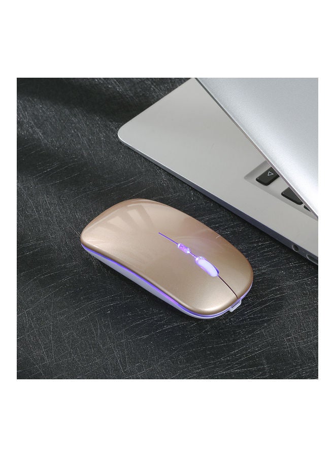 Wireless Slim Rechargeable Mouse Gold - Image 4