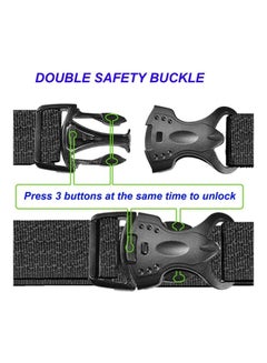 XiuWoo 2-Piece Adjustable Buckles Baby Safety Lock Black  - Image 2