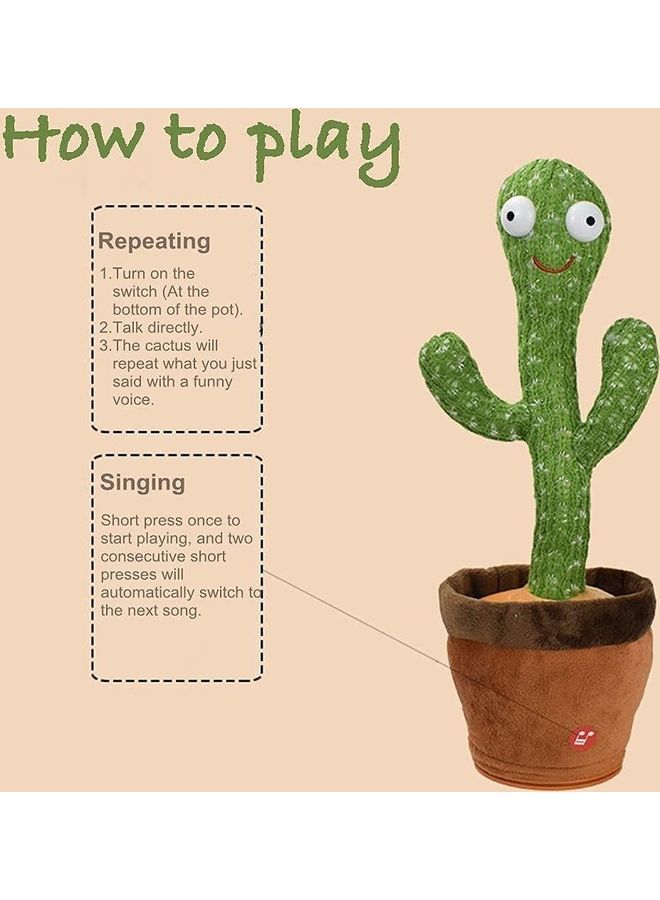 Dancing Cactus Plush Stuffed Toy