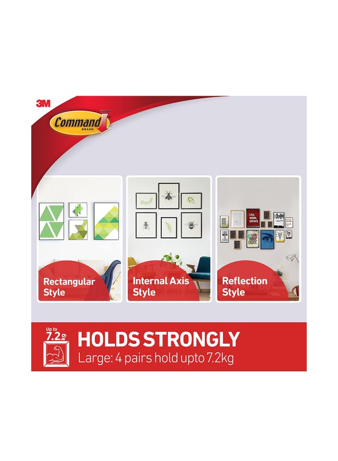 3M Command Double Adhesive Picture Hanger Set White - Image 2