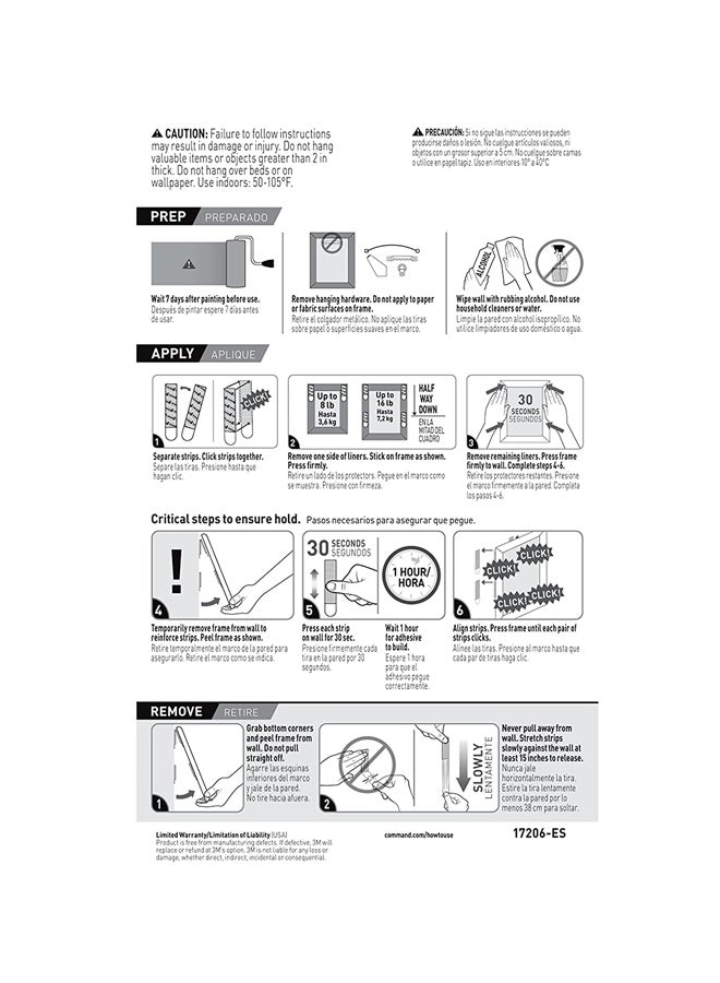 3M Command Double Adhesive Picture Hanger Set White - Image 5