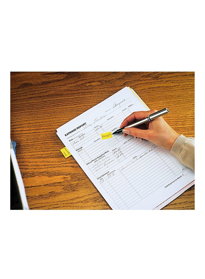 3M 50-Piece Per Dispenser Post It Flags Black/Red/Clear - Image 4