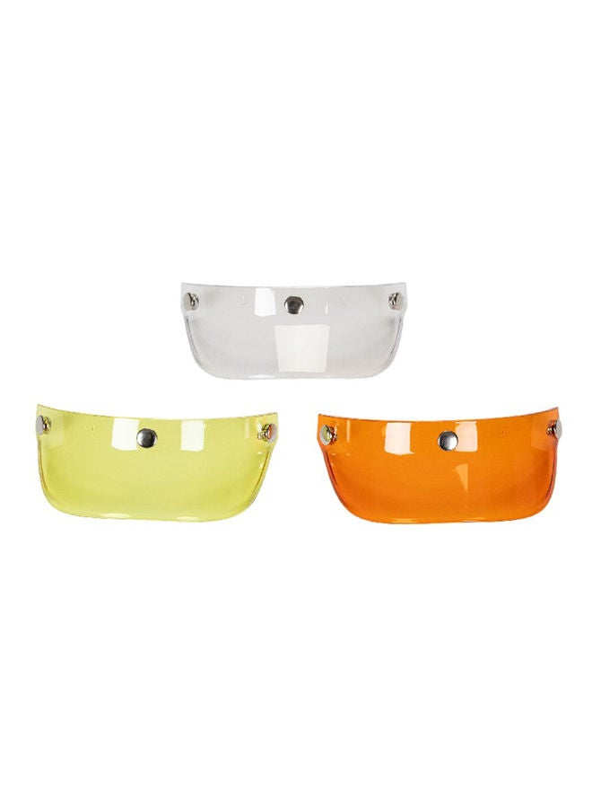 Generic - Universal Snap Visor for Open Face Motorcycle Helmet - Image 1