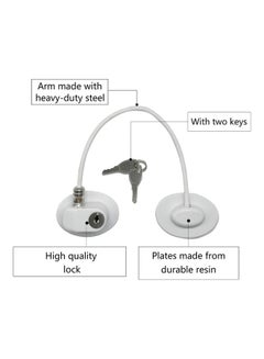 XiuWoo 2 Pack Refrigerator Door Locks With 4 Keys White  - Image 2