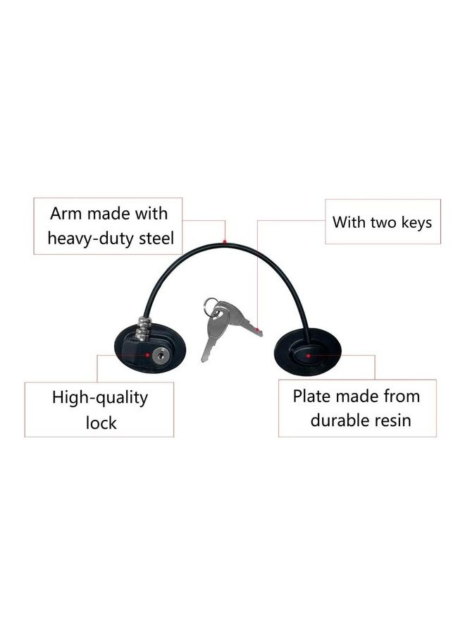 XiuWoo - 2-Piece Refrigerator Door Locks With 4 keys White - Image 1