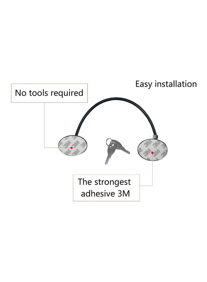 XiuWoo - 2-Piece Refrigerator Door Locks With 4 keys White - Image 1