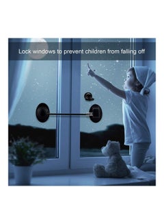 XiuWoo 2-Piece Refrigerator Door Lock Black  - Image 4