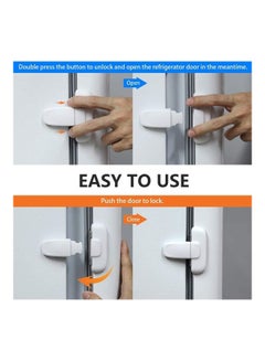 XiuWoo Home Fridge Freezer Door Lock White  - Image 2