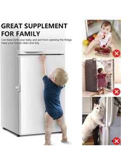 XiuWoo Home Fridge Freezer Door Lock White  - Image 3