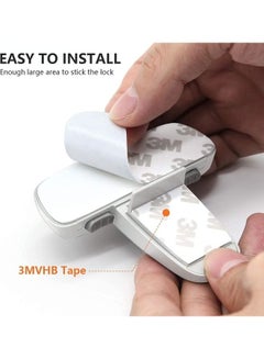 XiuWoo Home Fridge Freezer Door Lock White  - Image 5