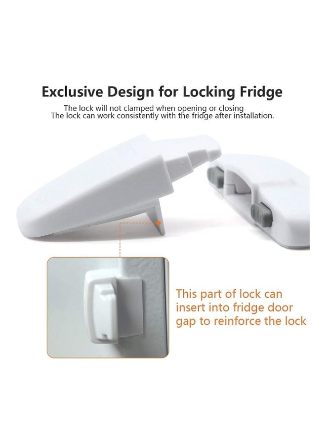 Home Fridge Freezer Door Lock White - v1626448692/N49201512A_7