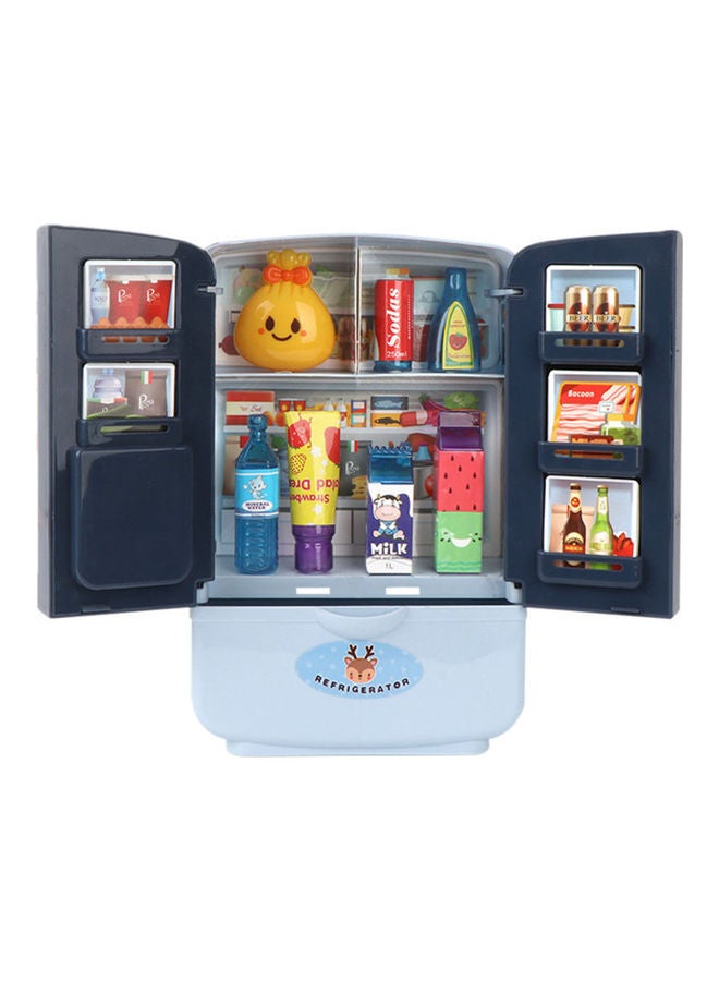 Simulation Double Door Refrigerator Pretend Play Toy