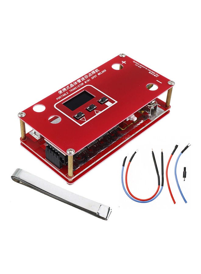 KKmoon Portable Crystal Valve Mini Spot Welding Machine Red - Image 1