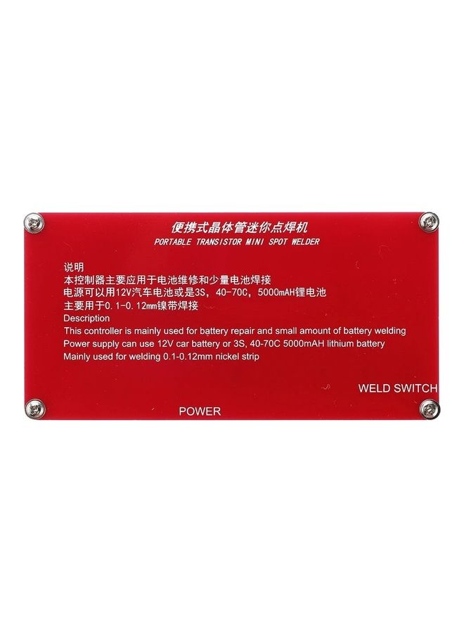 KKmoon Portable Crystal Valve Mini Spot Welding Machine Red - Image 4
