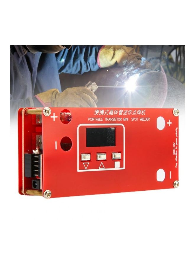 KKmoon Portable Crystal Valve Mini Spot Welding Machine Red - Image 5
