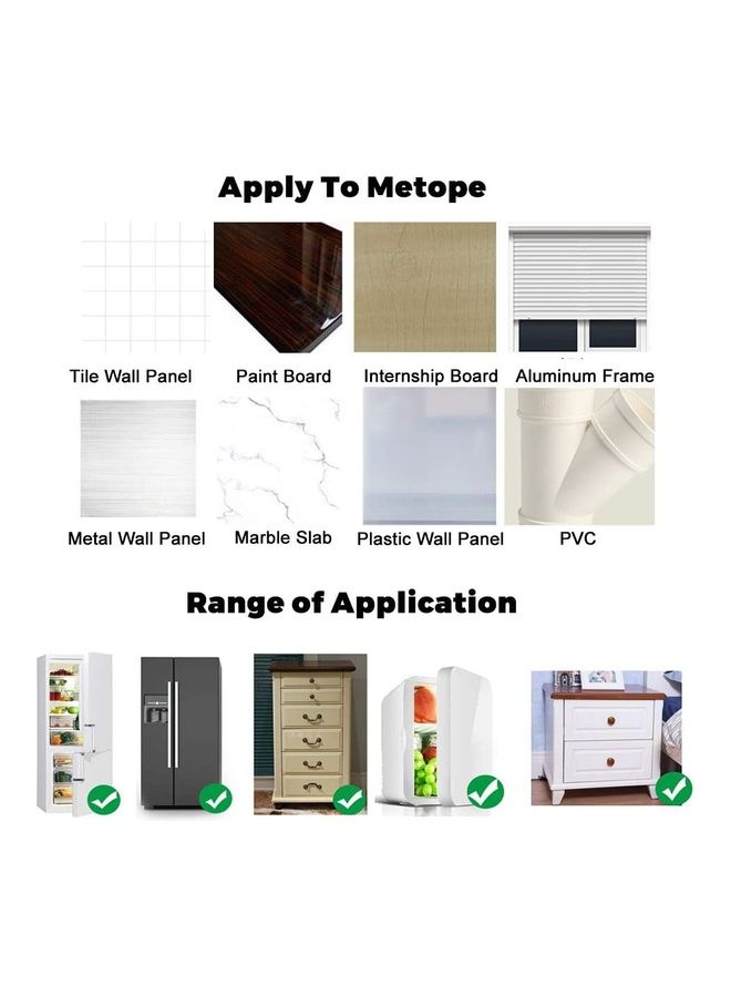 XiuWoo 2-Piece Refrigerator Door Lock 4 Keys Black - Image 5