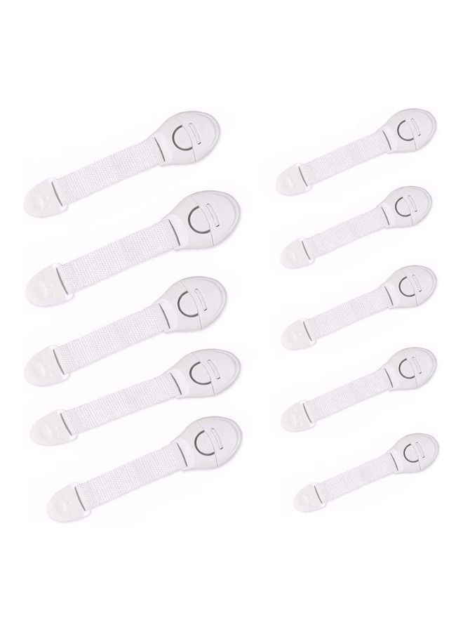 10-Piece Lengthened Bendy Safety Child Lock White - v1626457840/N49201530A_1