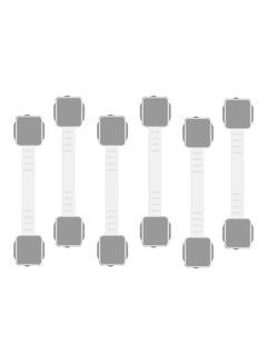 XiuWoo 6-Piece Child Proof Lock For Drawers White  - Image 1