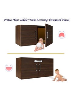 XiuWoo 6-Piece Child Proof Lock For Drawers White  - Image 5