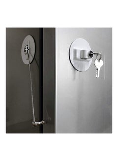 XiuWoo Refrigerator Door Lock With 2 Keys White  - Image 4