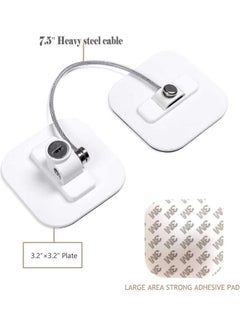 XiuWoo Refrigerator Door Lock With 2 Keys White  - Image 2