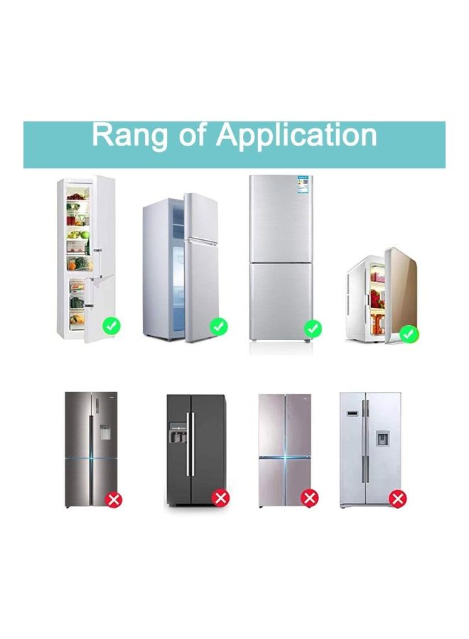 XiuWoo - 2-Piece Fridge Freezer Door Lock Latch White - Image 1